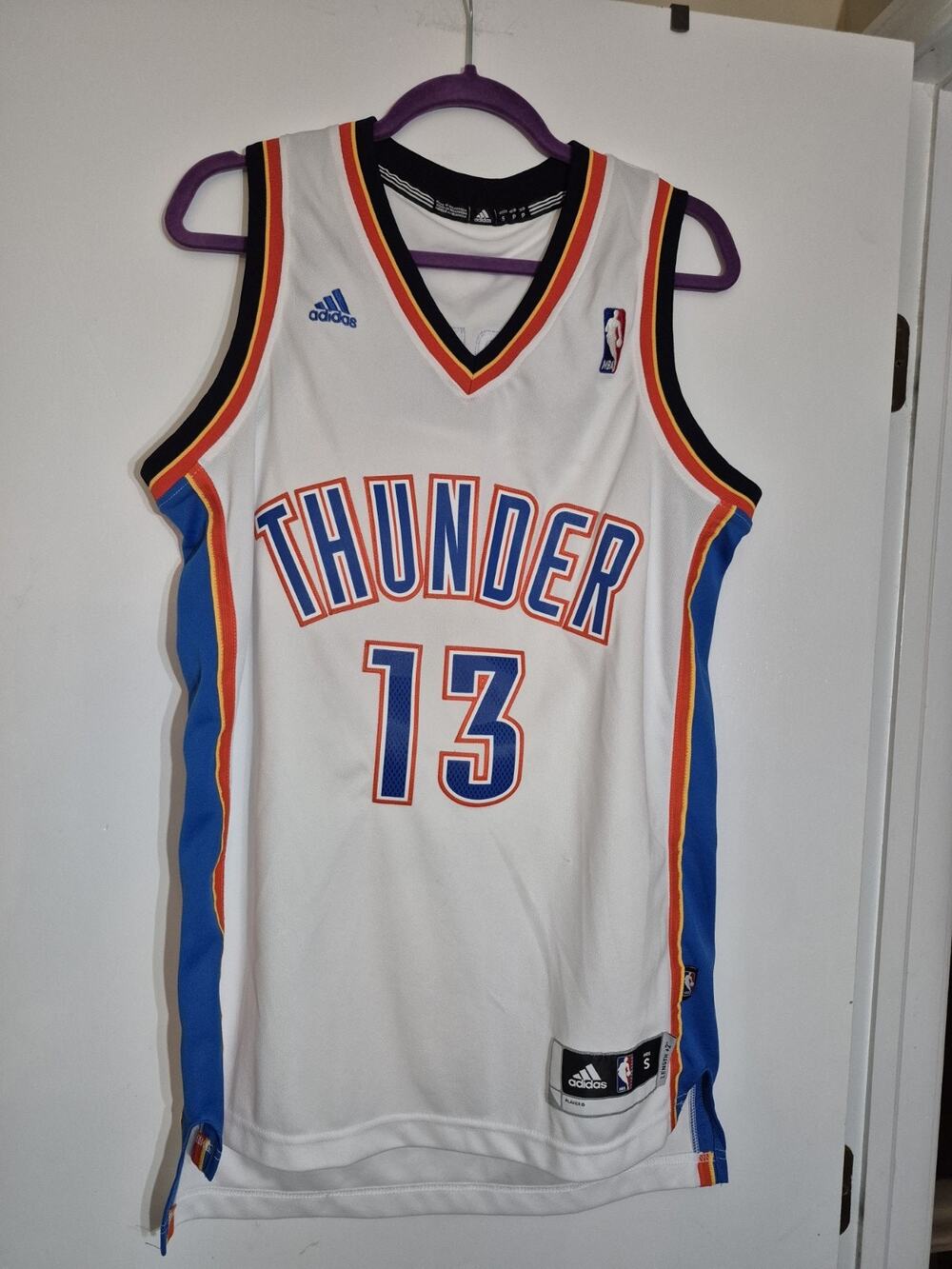 💥 Rare Adidas NBA Oklahoma City Thunder James Harden Basketball Jersey D6